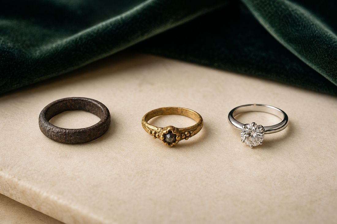 Evolución histórica del anillo de compromiso hasta el solitario con diamante